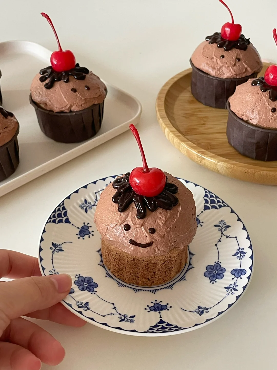 在家做甜品•ᴗ•🤎双重巧克力🍫可可奶油蛋糕