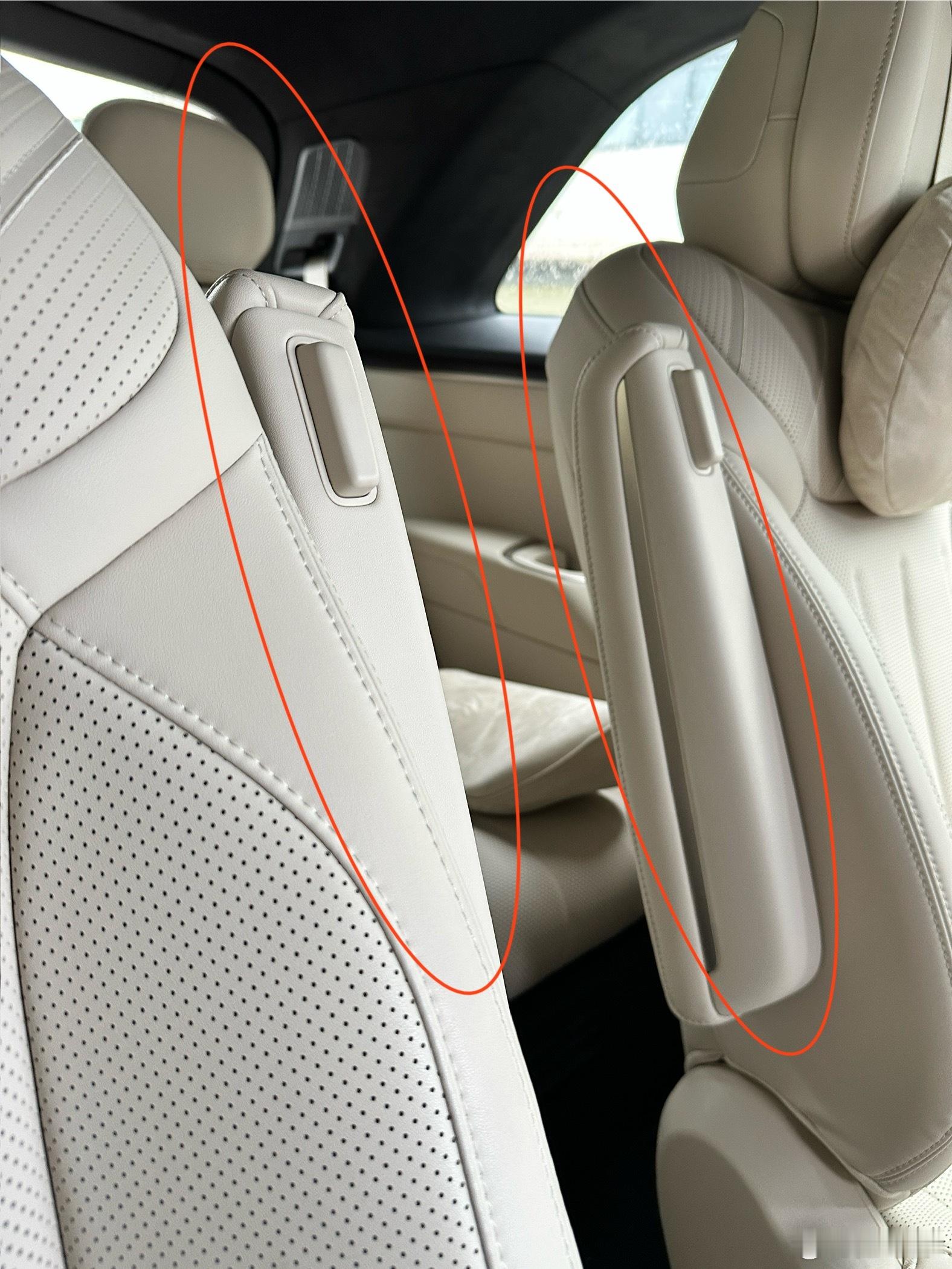 新车首发时最好不要冲，刚坐车里休息，发现这首发版的L90的二排扶手对不齐