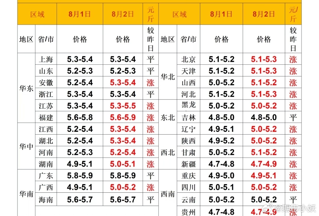 每日猪价 