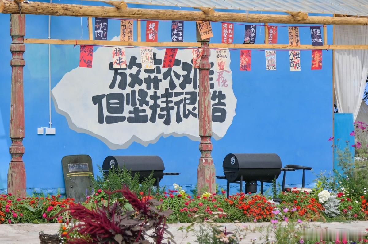旅行 住进民宿，被院里的花吸引了。坐在院子里发呆，看着阳光落在花瓣上，旅途里积攒