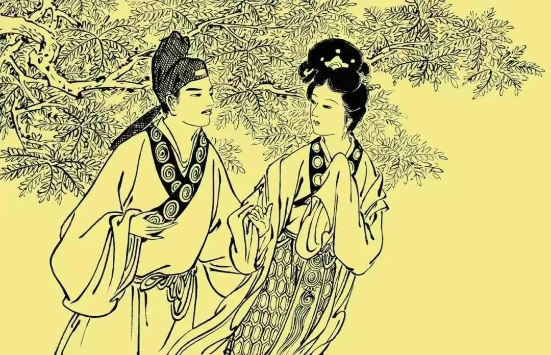 古时候，一个人的妻子，长得貌比西施，有一次丈夫外出，妻子在家中独居，甚是寂寞，一
