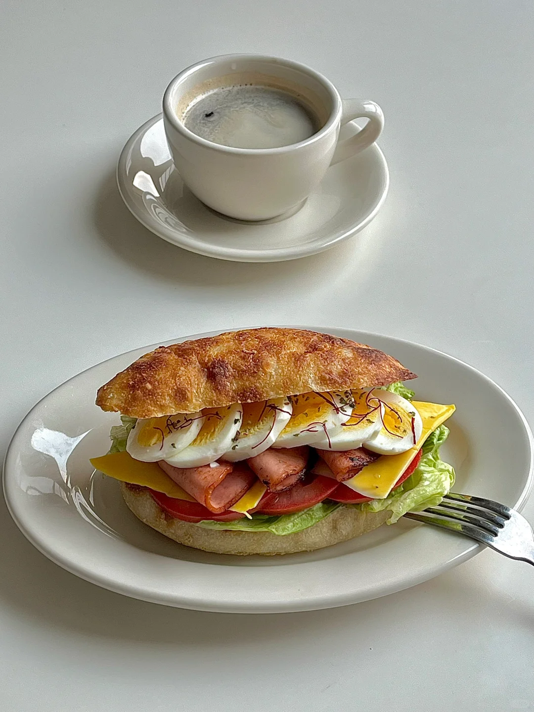 ☀️工作日早餐｜恰巴塔三明治🥪