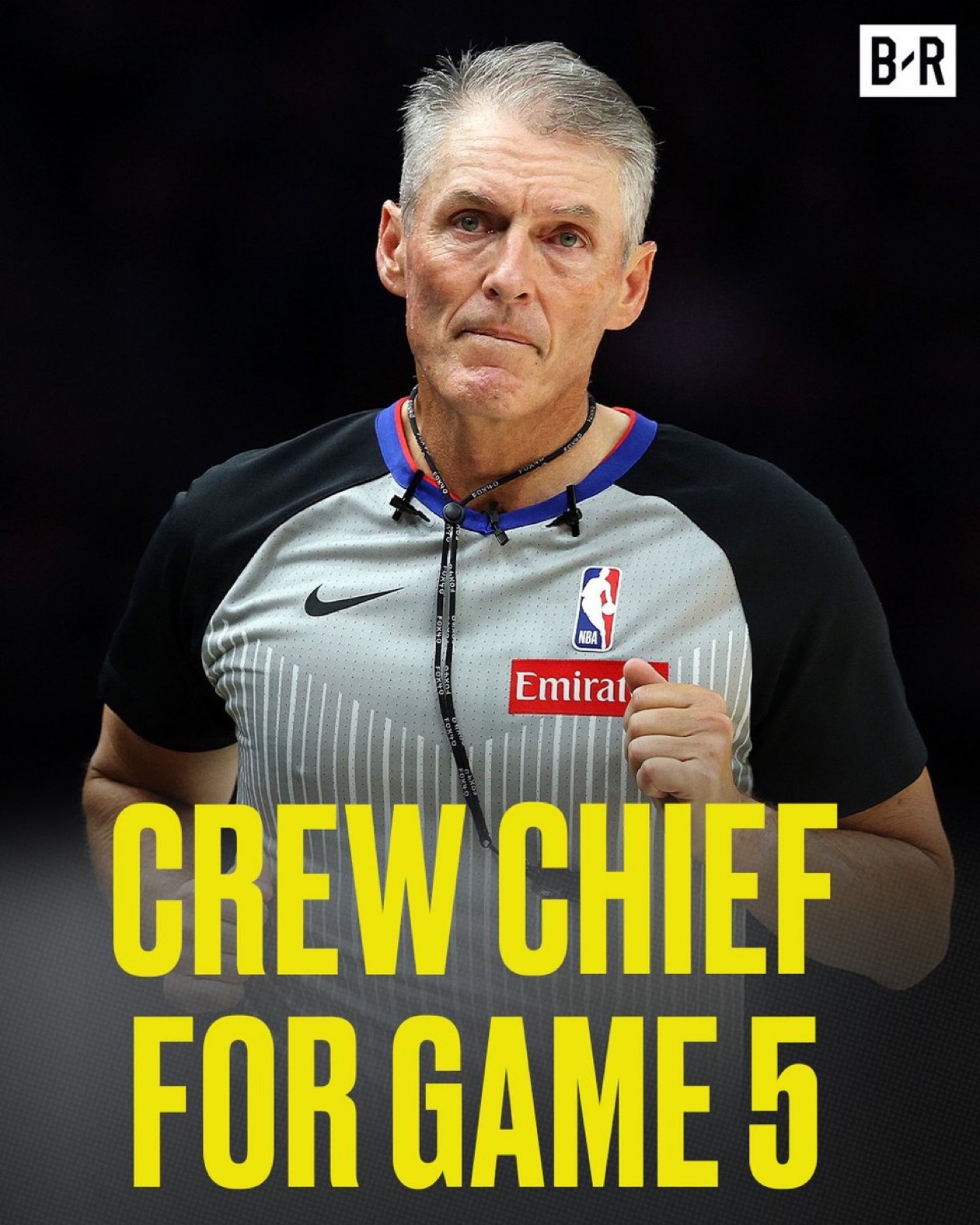福斯特担任今天NBA总决赛G5的主裁，过去10场他担任尼克斯比赛的主裁时，尼克斯