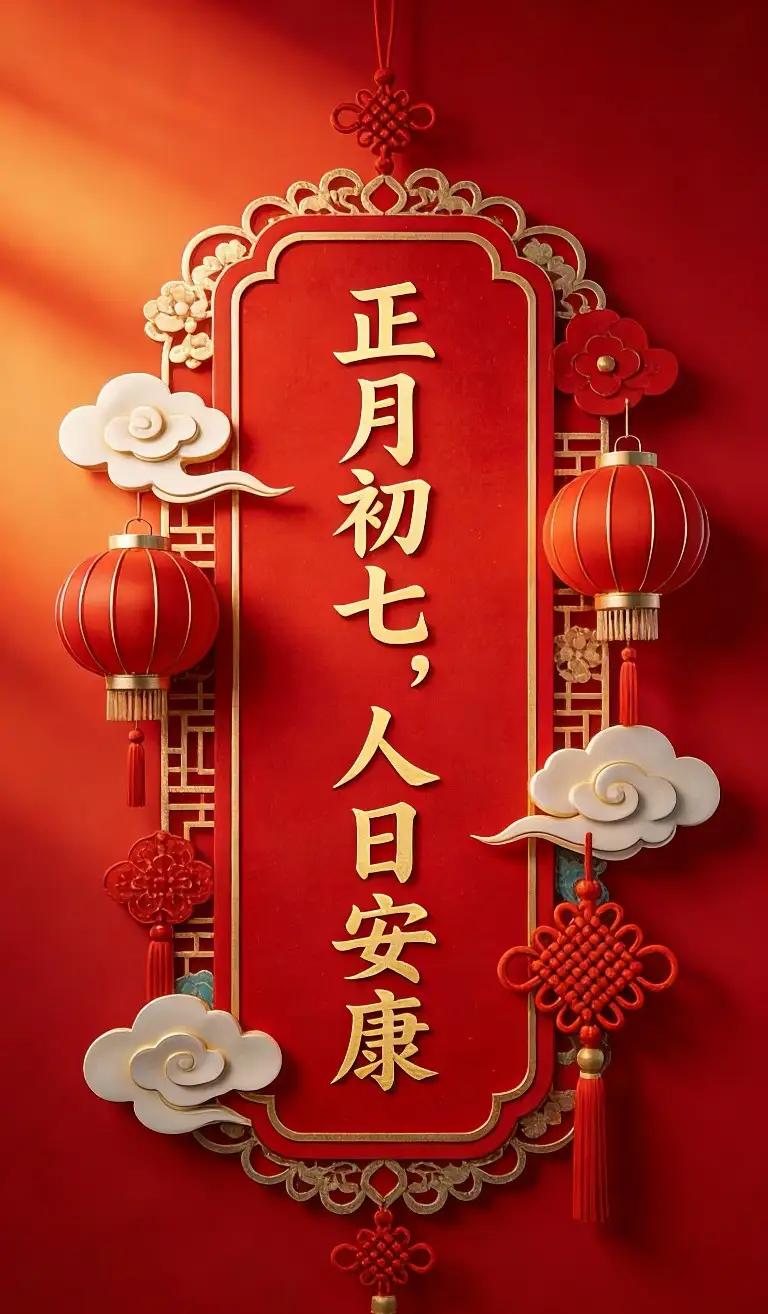 内外双调，接住七重福喜

正月初七，人日节，天朗气清。相传女娲造人，万物灵长，今