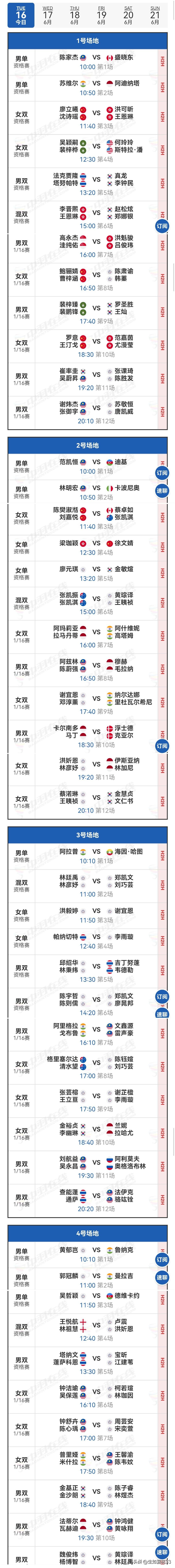 16日赛程2026年澳门羽毛球公开赛 
    2026年澳门羽毛球公开赛比赛首