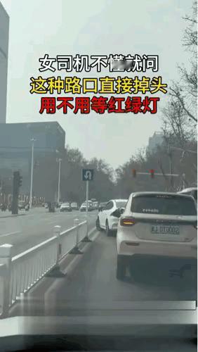 印象中，双黄线不能掉头吧？这老司机肯定是老油子了。