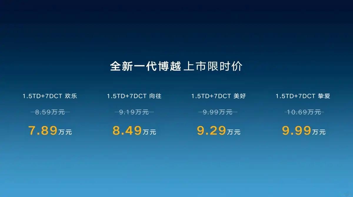 限时价7.89-9.99万元！全系标配Flyme Auto！新款吉利博越正式上市