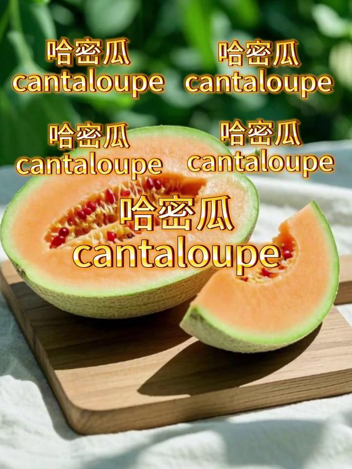 哈密瓜。
cantaloupe。