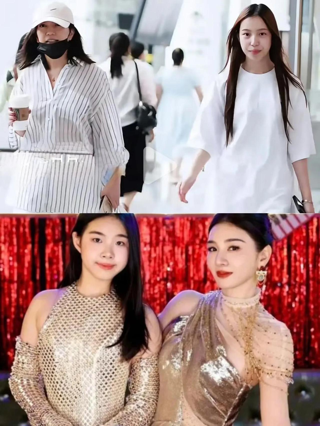 两代小燕子的巅峰颜值都惊艳过时光，
怎么到了两人的女儿，愣是都没继承上到妈妈的美