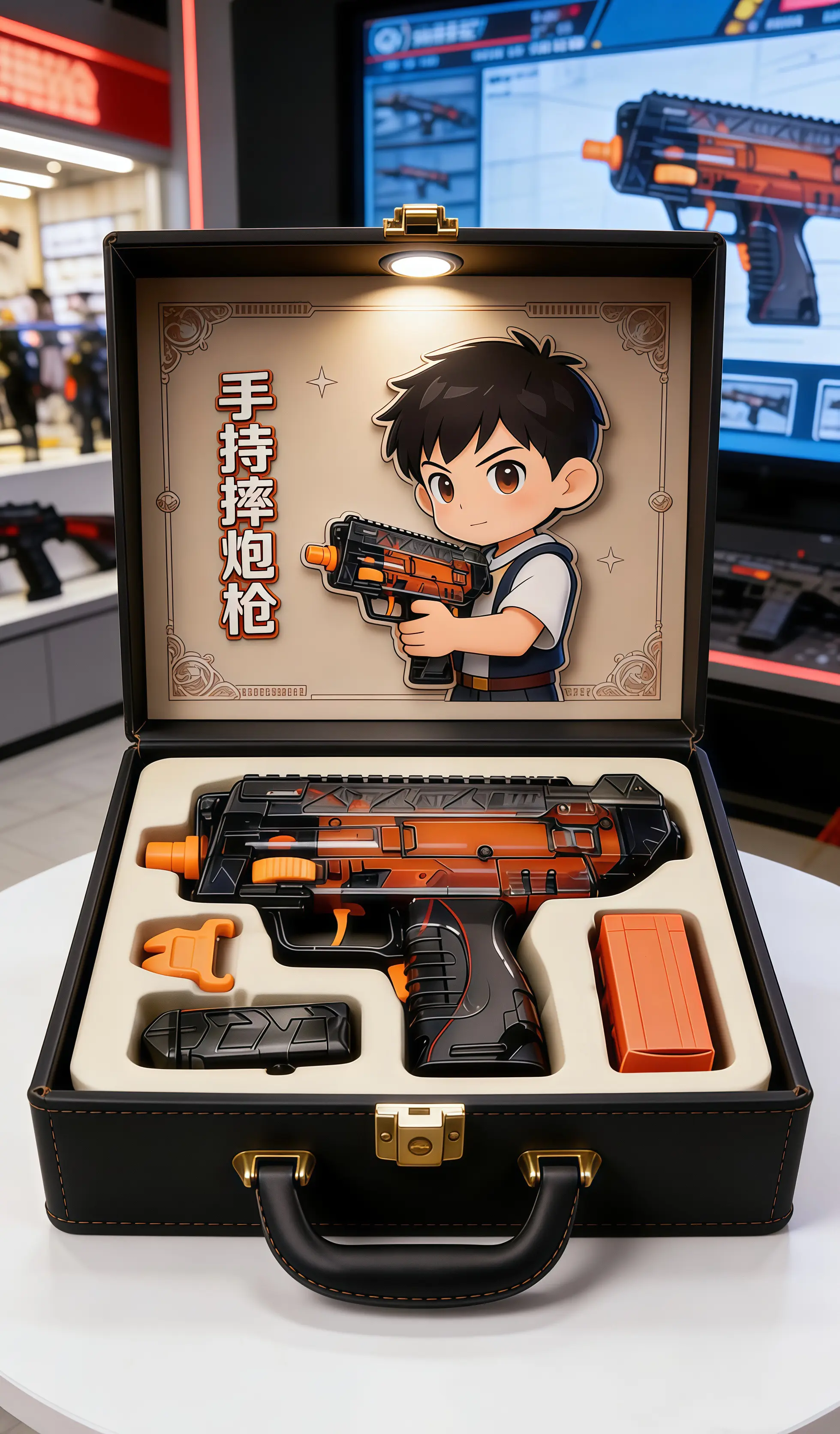 新年礼物男孩玩具手持摔炮枪玩具枪礼物