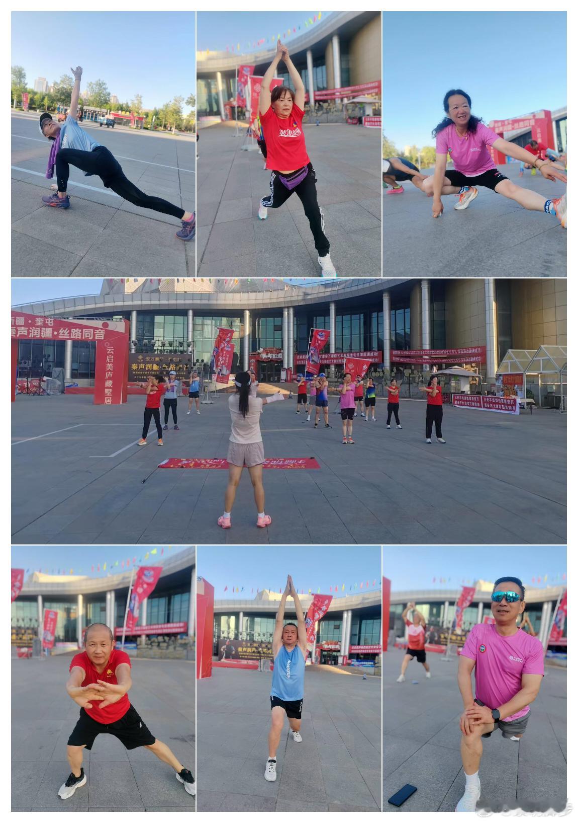 新疆.奎屯.美美黎明脚步例行晨练：黎亲简易人生链接语：人们跑步，不只为活得更久，