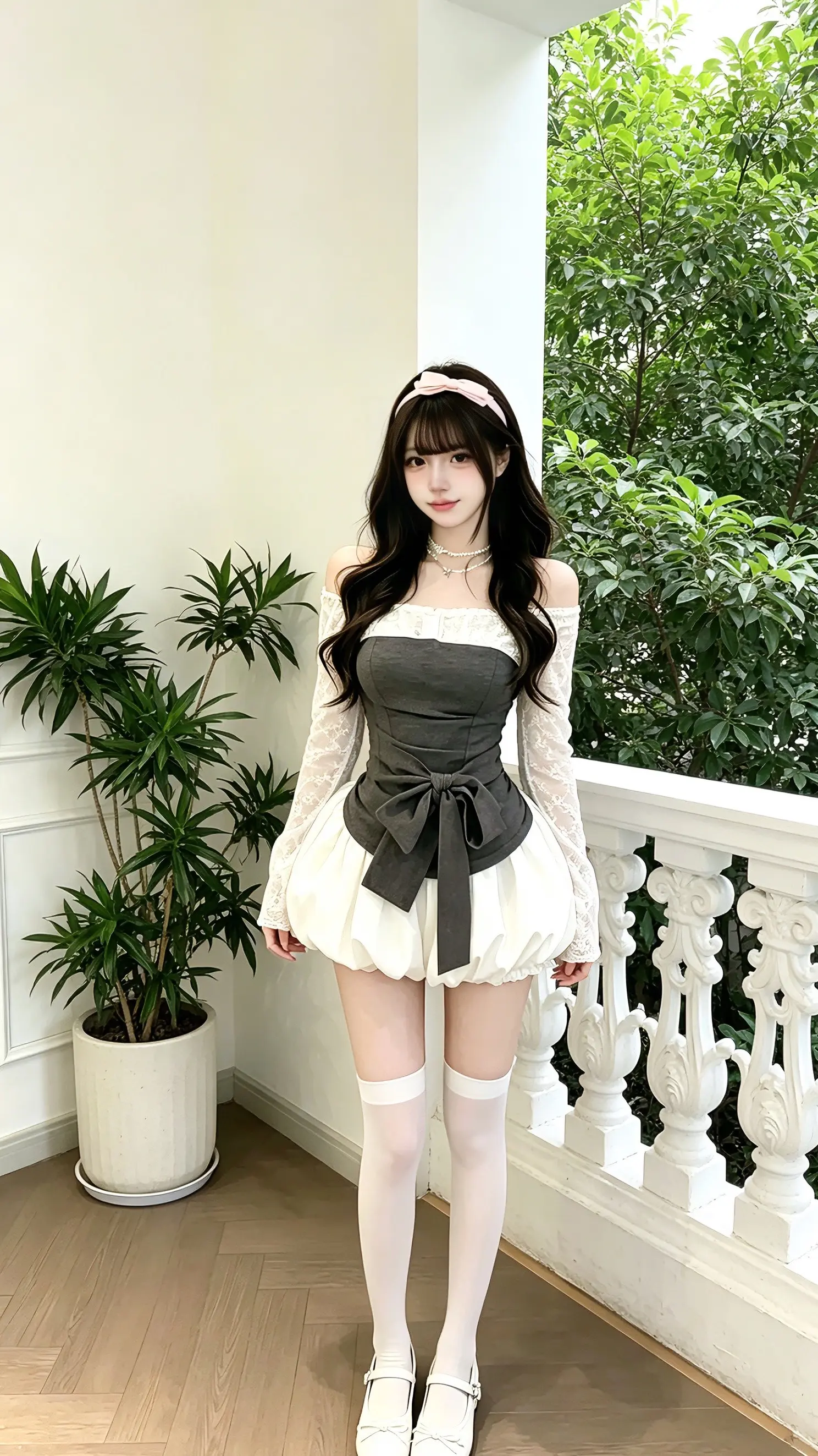纯欲风穿搭 纯欲辣妹显瘦百搭时尚套装 白色纱质蓬蓬裙穿搭 甜系女友穿搭...