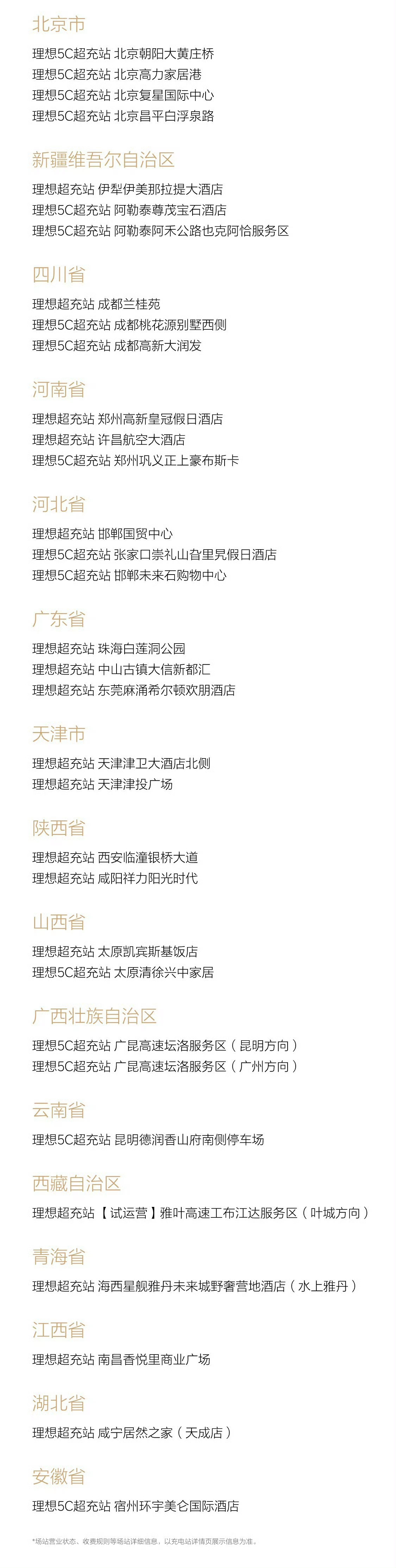 这速度是真快，上周理想超充站新上线105座，同时也已经累计上线突破了3400座，