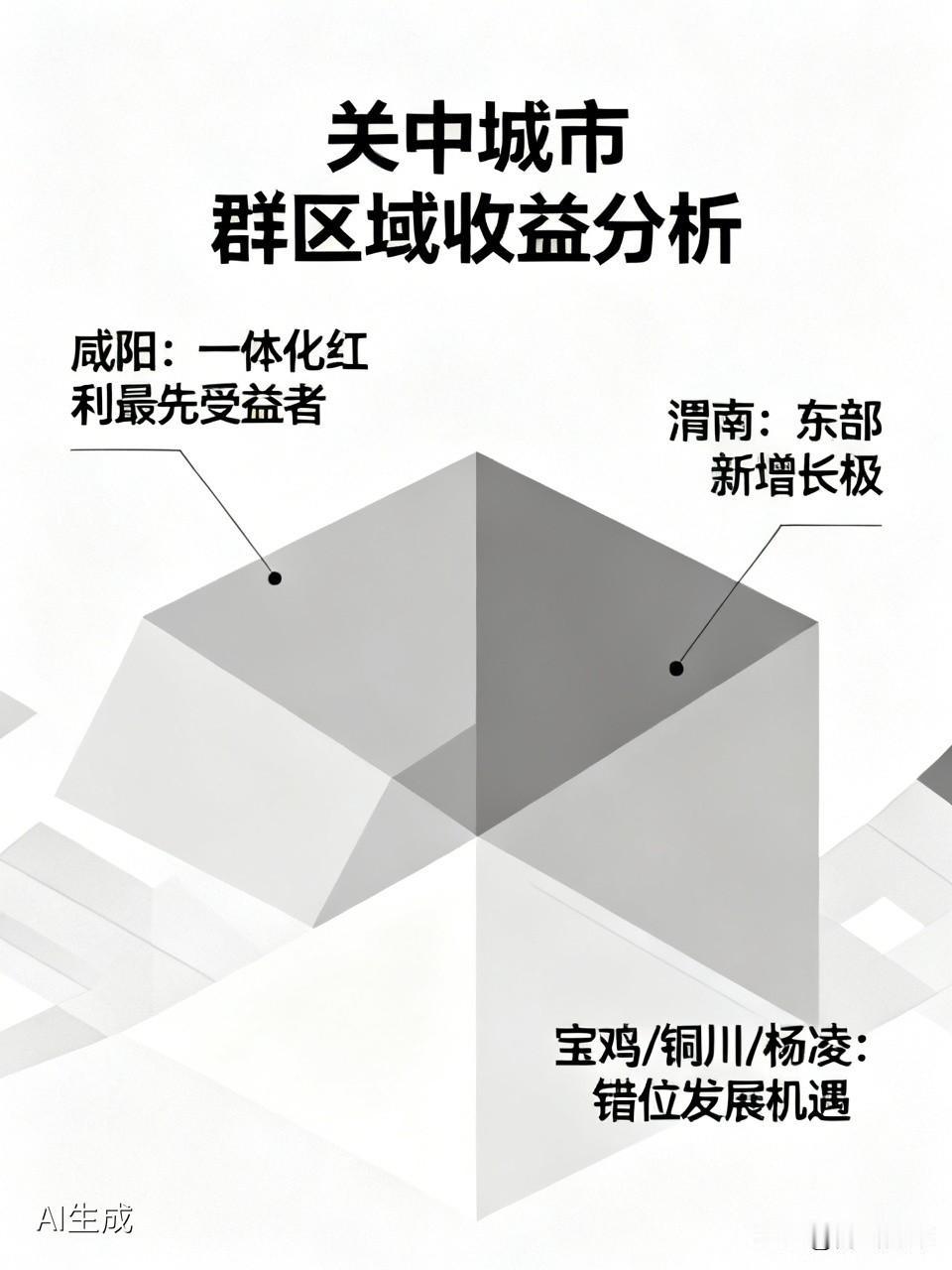 关中城市群，那个区域收益最大？
根据目前的规划和趋势，咸阳是直接受益最大、融合程