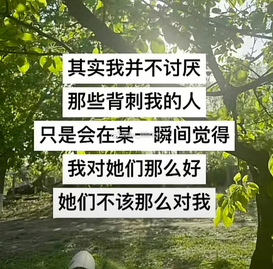 不是讨厌她们，只是为自己的付出感到不值，感觉受到了欺骗和精神霸凌 