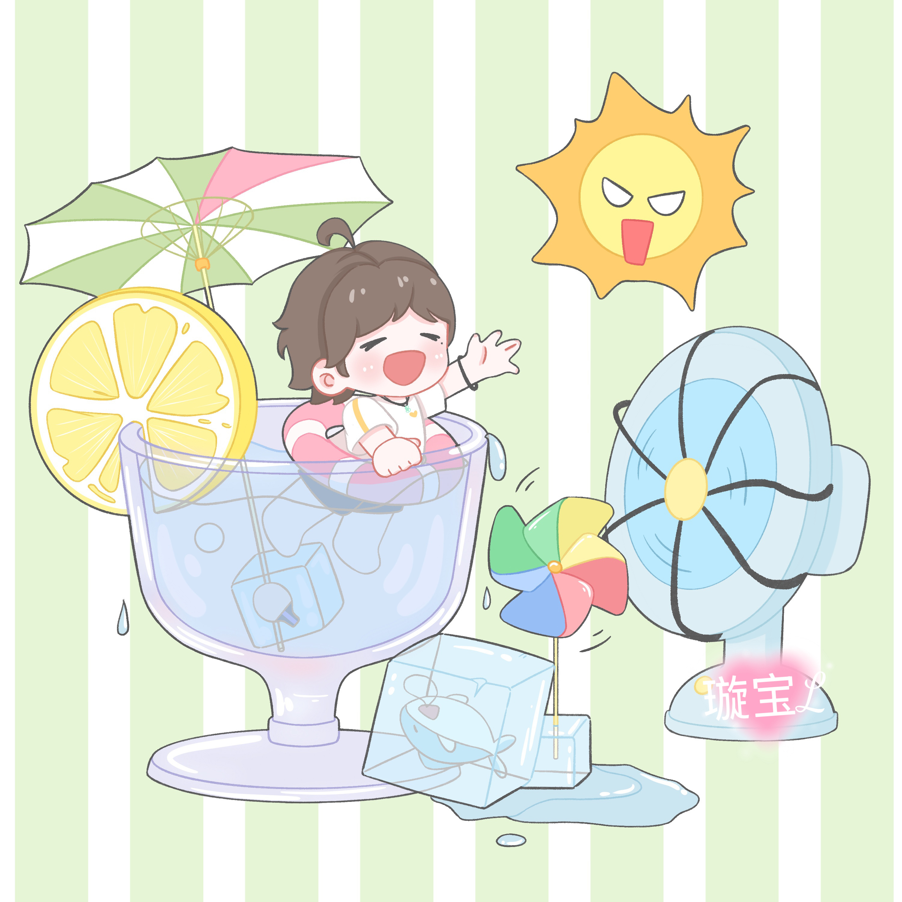 “我们共振过的夏天 ，约等于永远。”晚风路过冰镇汽水瓶时偷偷带走了我们的对话蝉鸣