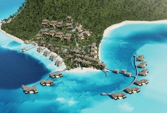 【探班】大溪地的安缦Bora Bora
今天探班了正在建设中的 Aman Bor