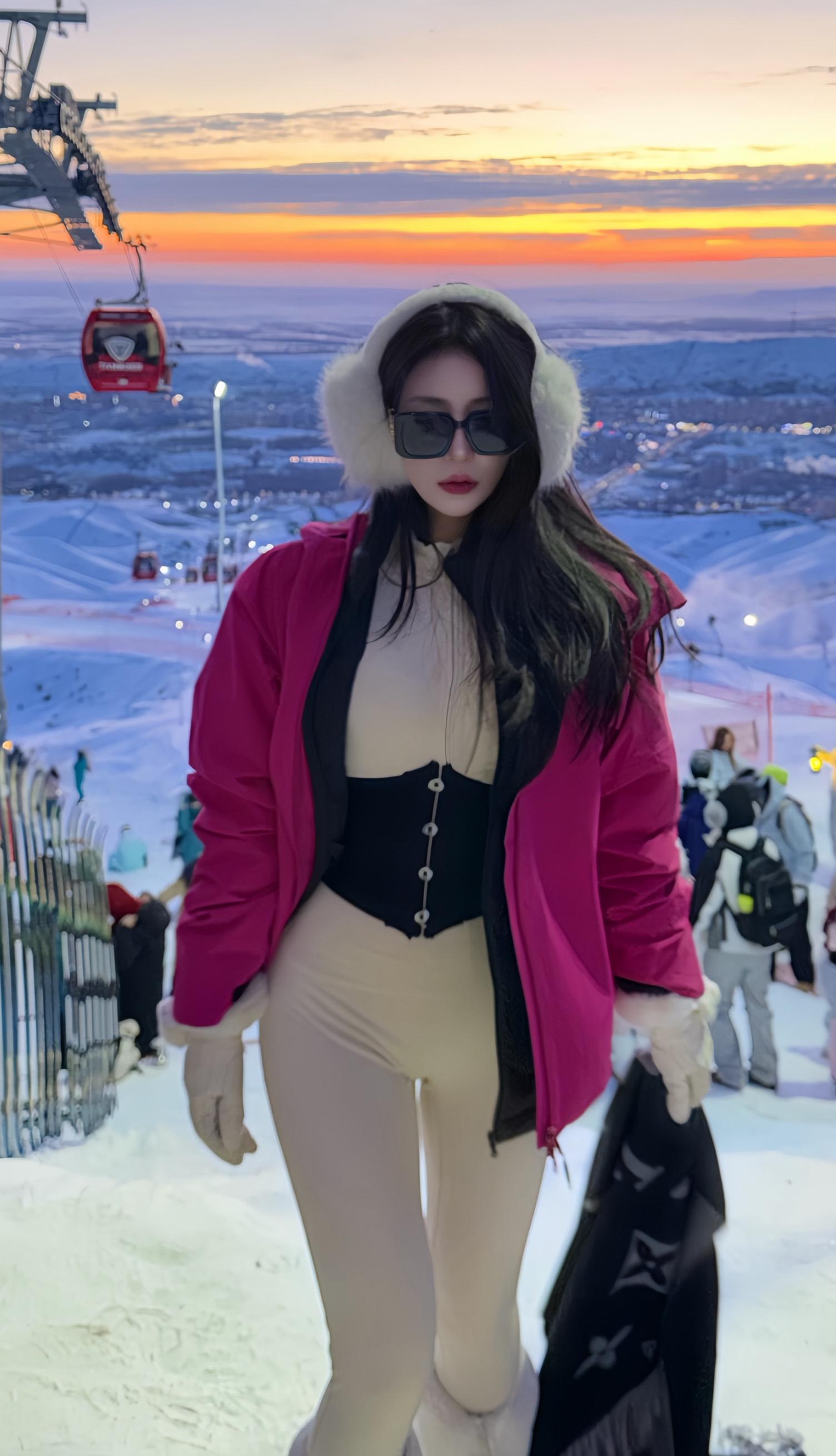 将军山我来啦 日落 好美