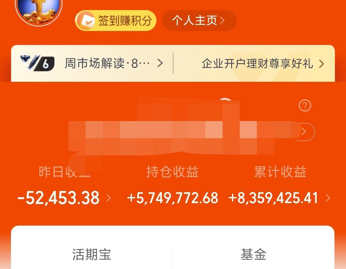 昨天基金-5W，累计收益835W。
本来市场就在整数关口附近，而且又是反弹的两周