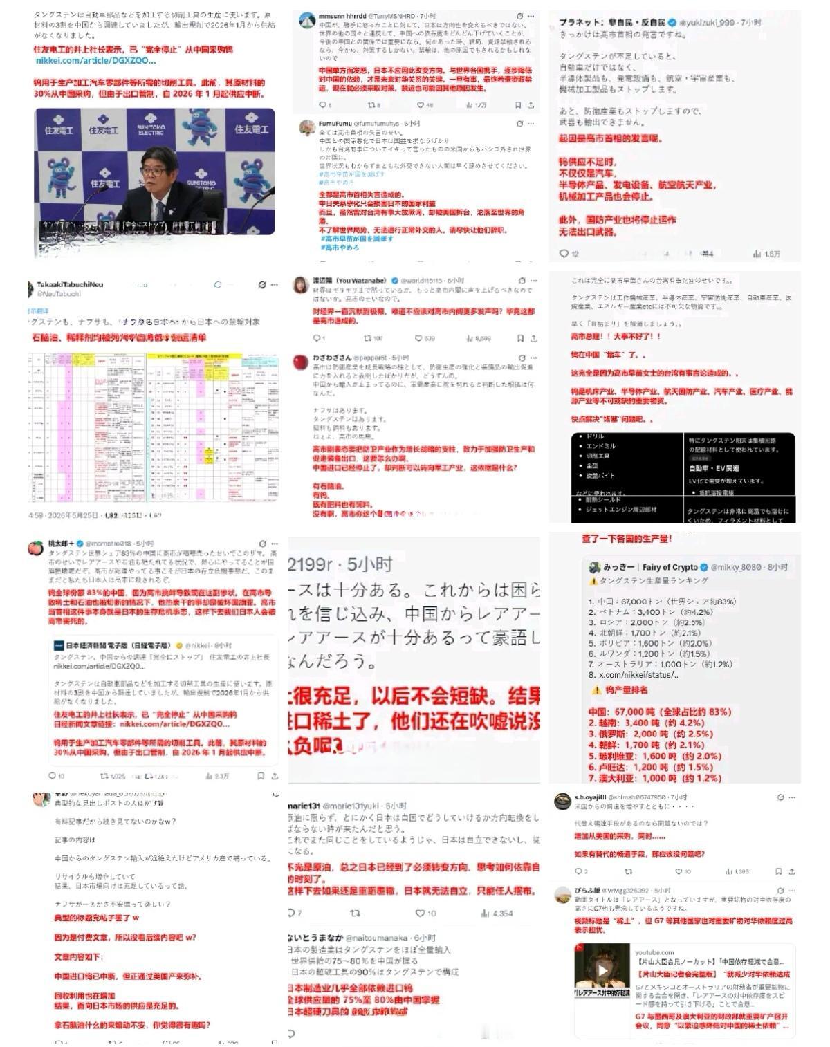 中国对日本限制原材料出口，现在有日本企业又叫苦，说关键的“钨”已经从一月份停止从