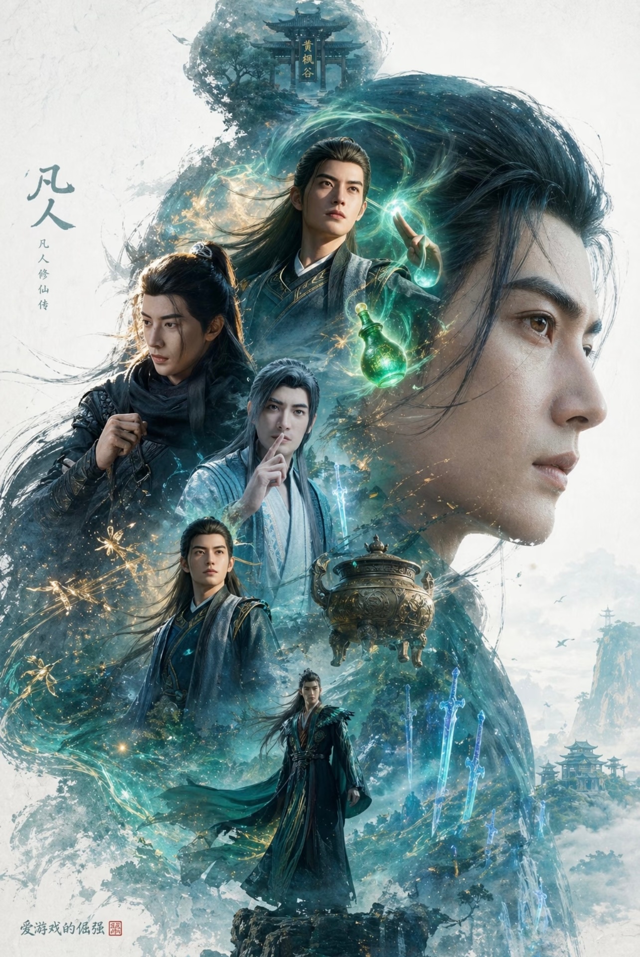 韩立生来一身驳杂伪灵根，被世俗宗门视作弃子废材，在万千天灵根天骄眼中，是注定困死