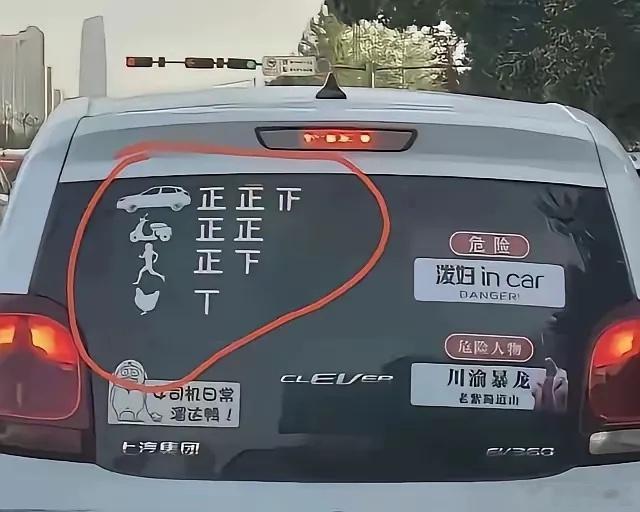 女司机这标识，绝了。。。 