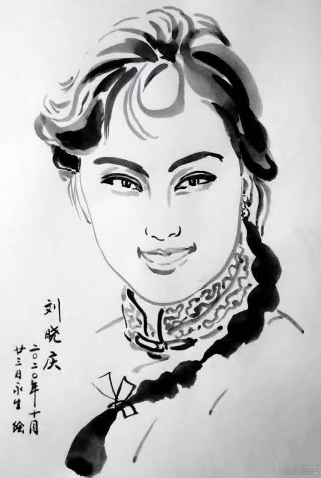 刘晓庆晒肖像画刘晓庆分享朋友们画的肖像刘晓庆分享朋友们画的肖像，好看，蛙趣蛙趣 