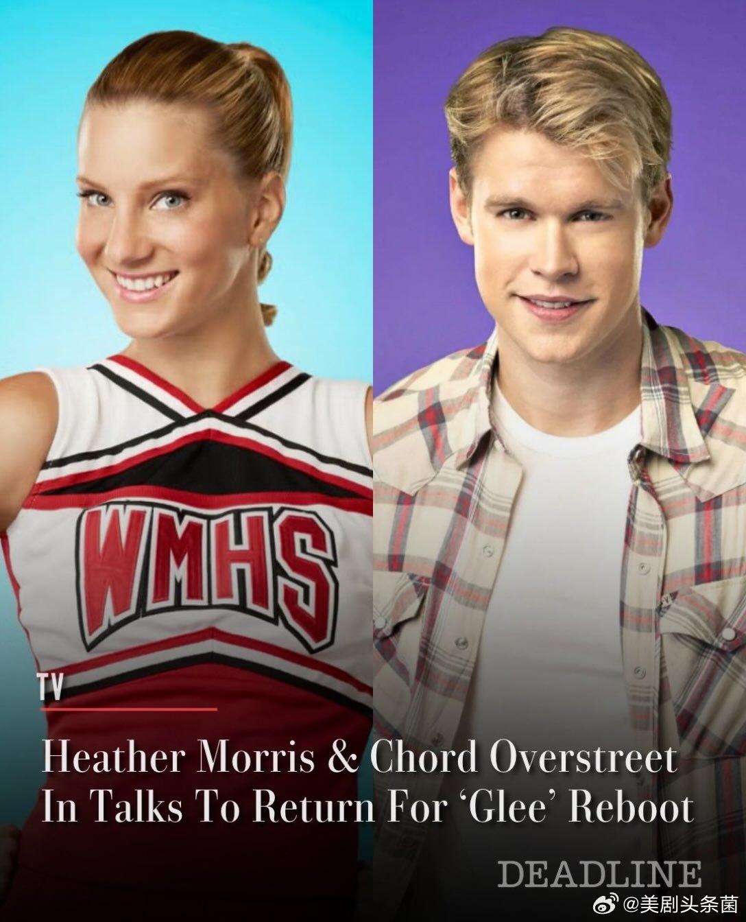 《欢乐合唱团》官宣重启后，又有两位演员在协商回归！Heather Morris和