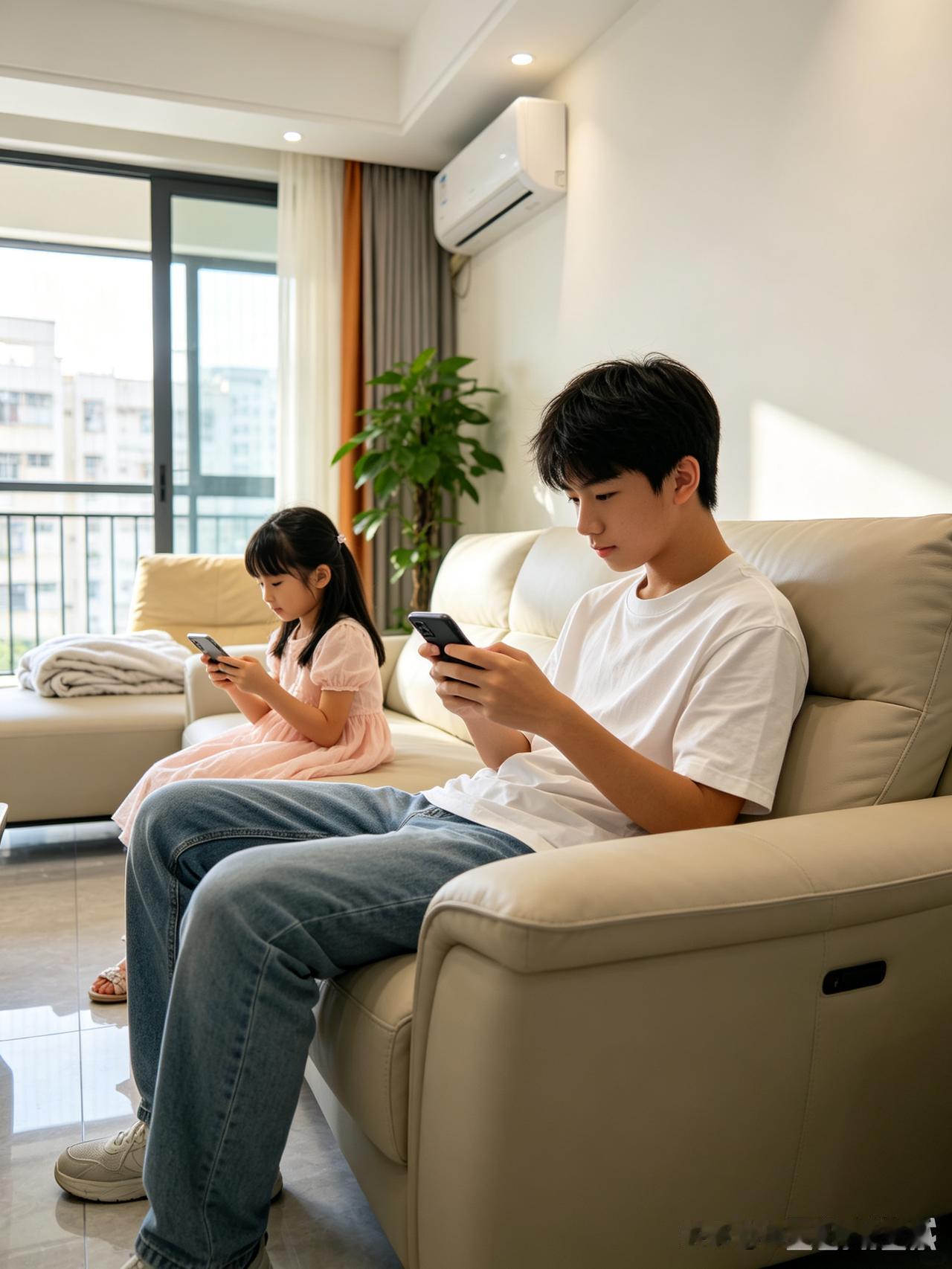 暑假的首要任务:防火防盗防小孩玩手机。

昨晚，小孩请求洗完澡后给他们40分钟玩