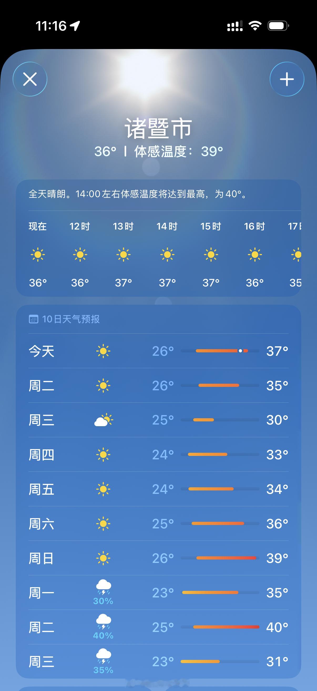 太离谱了十月中旬还40度 ？？？ ​​​