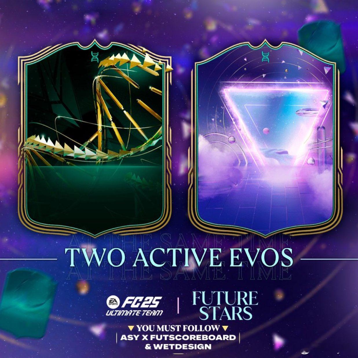 ！！！从未来之星活动开始，就可以同时进化两名球员了。 