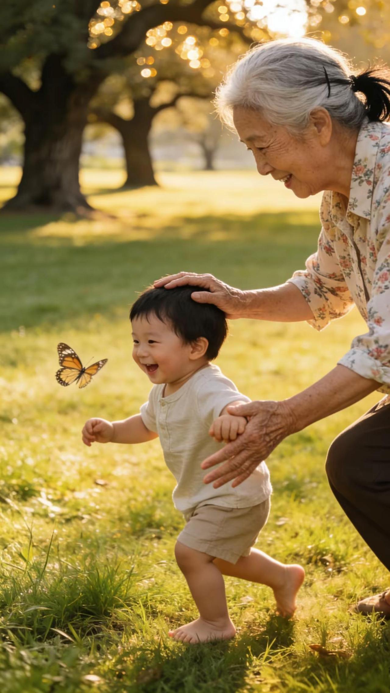 一老一小两活宝