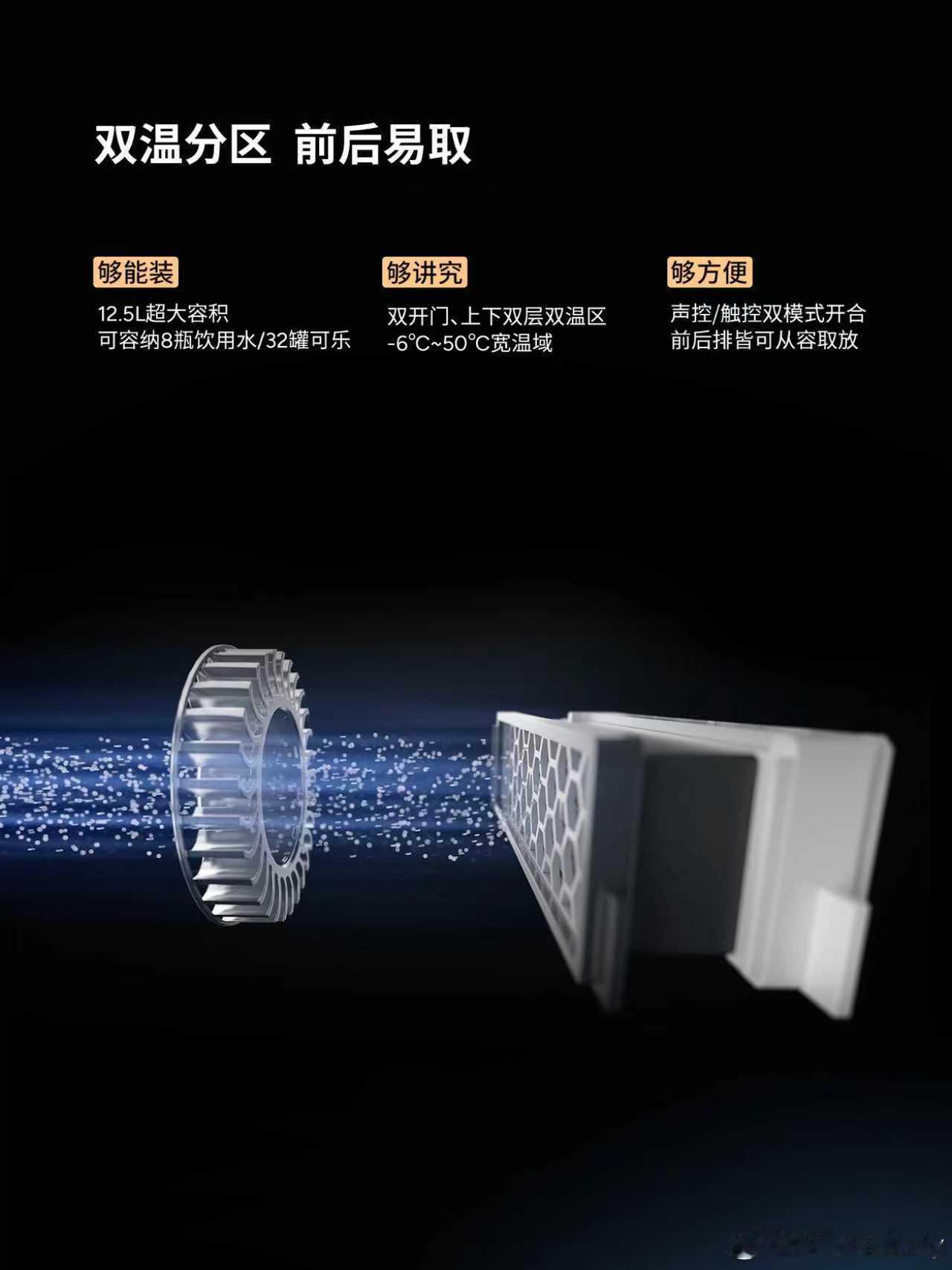 小鹏GX推出行业首个无菌风冷车载冰箱小鹏GX车载冰箱能杀李斯特菌下面是家用冰箱的