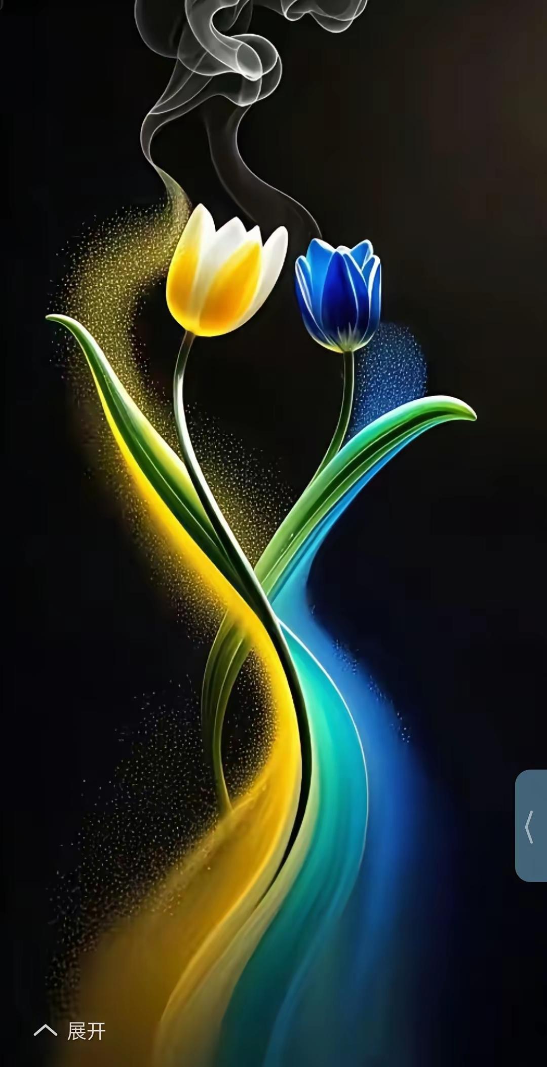 梦幻色彩的郁金香，绽放出独特的魅力！🌷✨