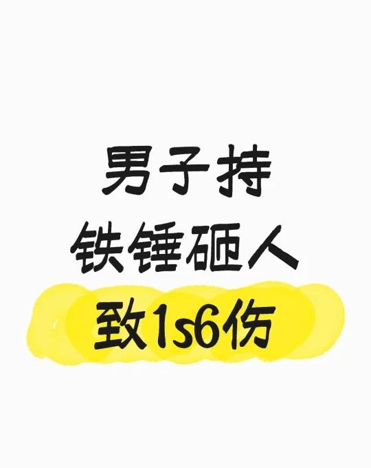 男子持铁锤砸人致1死6伤事件
鉴定称其患精神分裂，案发时处发病期 一名26岁男子