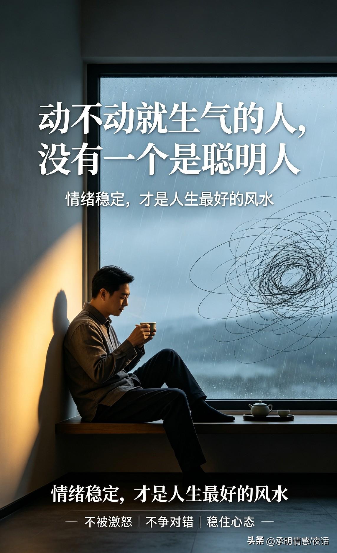 冷静思考，胜过冲动生气。别让冲动毁一生
