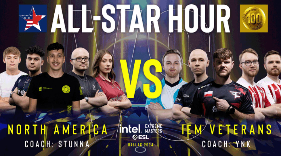 #CS2# #CSGO# ESL赛事方公布了IEM 达拉斯站决赛前的表演赛阵容，