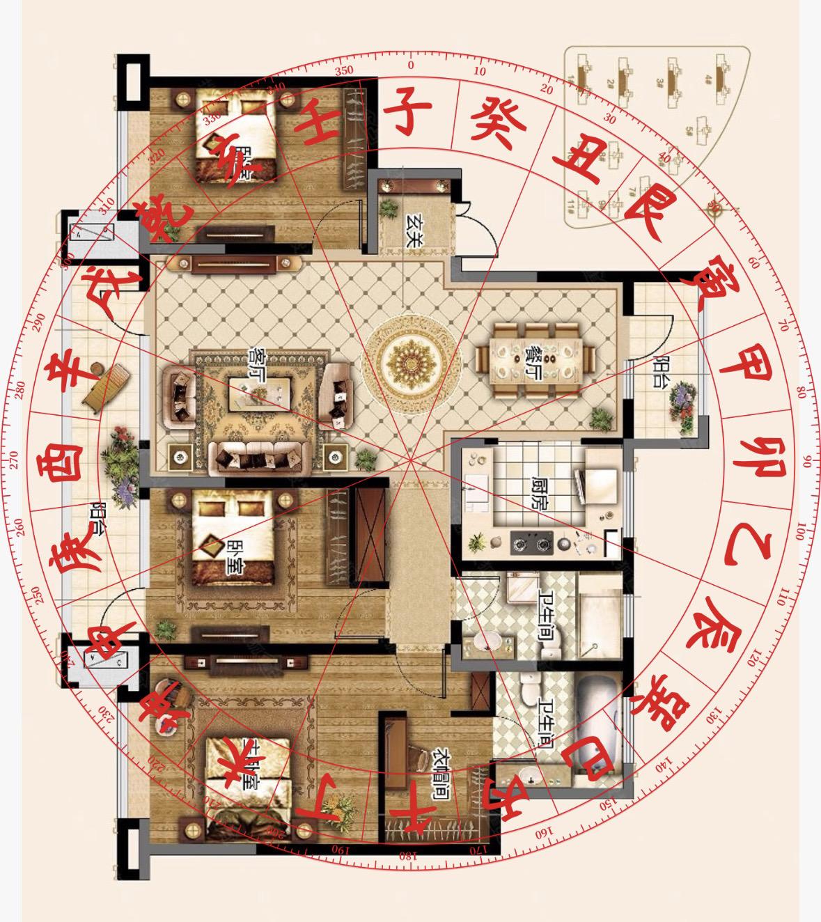 阳宅布局案例：曹宅（芜湖市）

一、家庭成员

· 曹先生：40岁（1985年出
