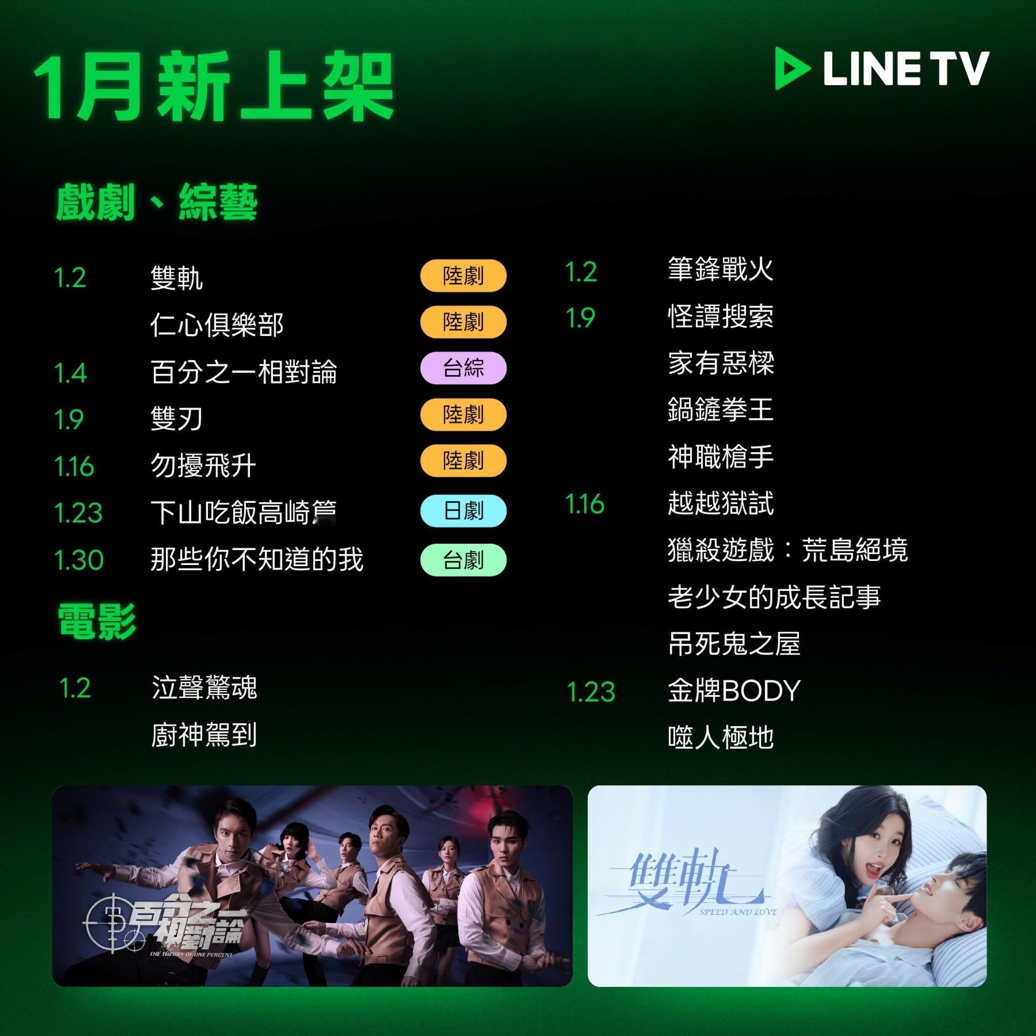 【台湾资讯:双轨台湾播出仁心俱乐部台湾播出勿扰飞升台湾播出 】台湾地区OTT L