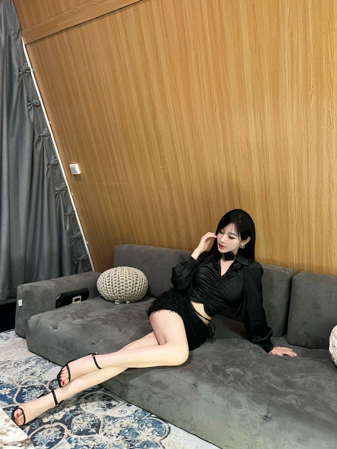 黑色系 御姐穿搭