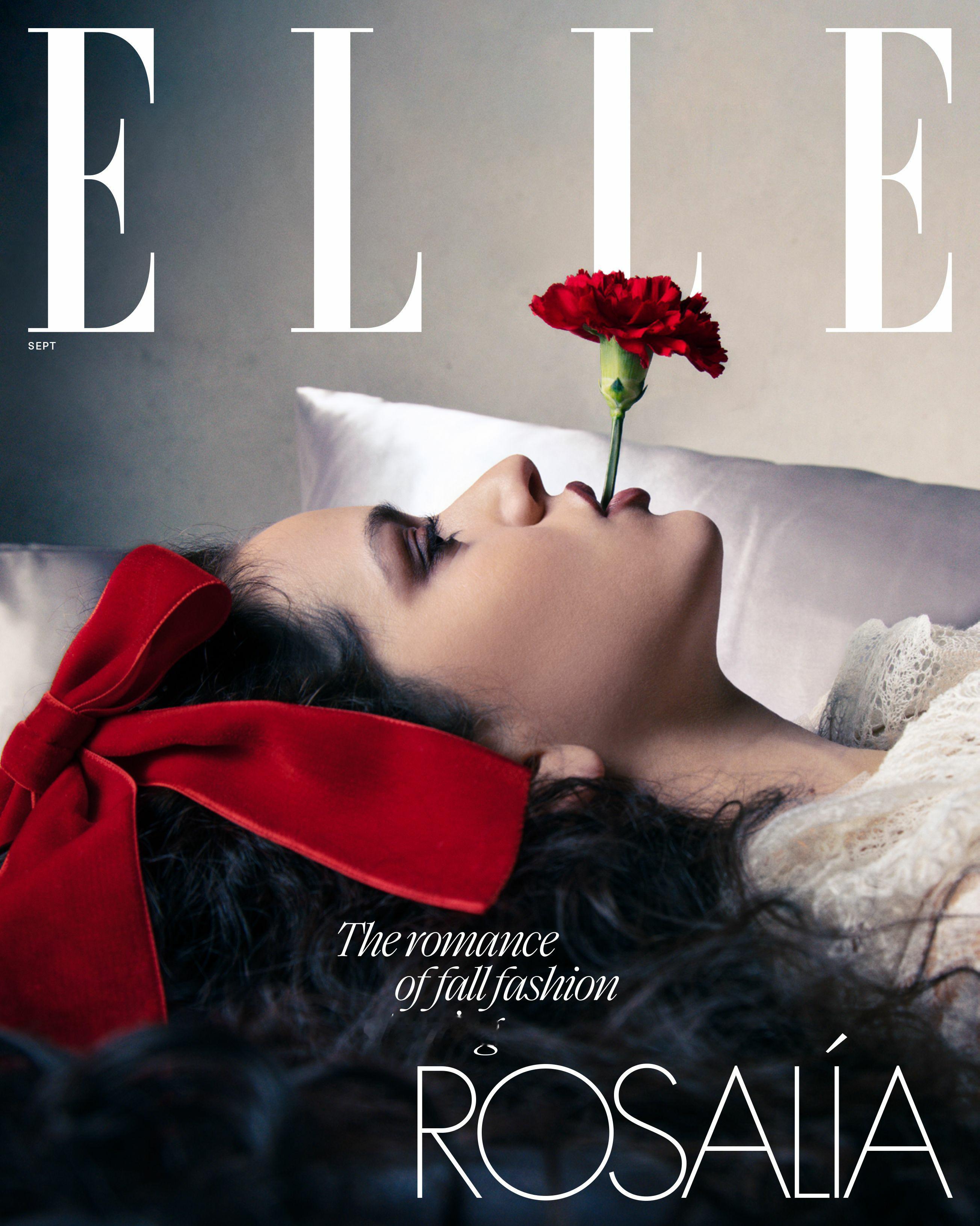 OMG！Rosalía惊喜登上《ELLE》金九刊封面及写真、幕后美图大赏！[亲亲