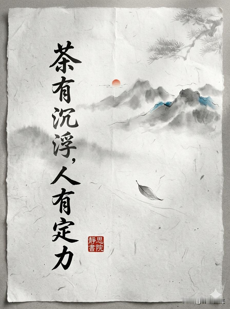 看清这道茶的沉浮，你就不再内耗了
　
很多人问我，为什么人到中年，总觉得自己像在