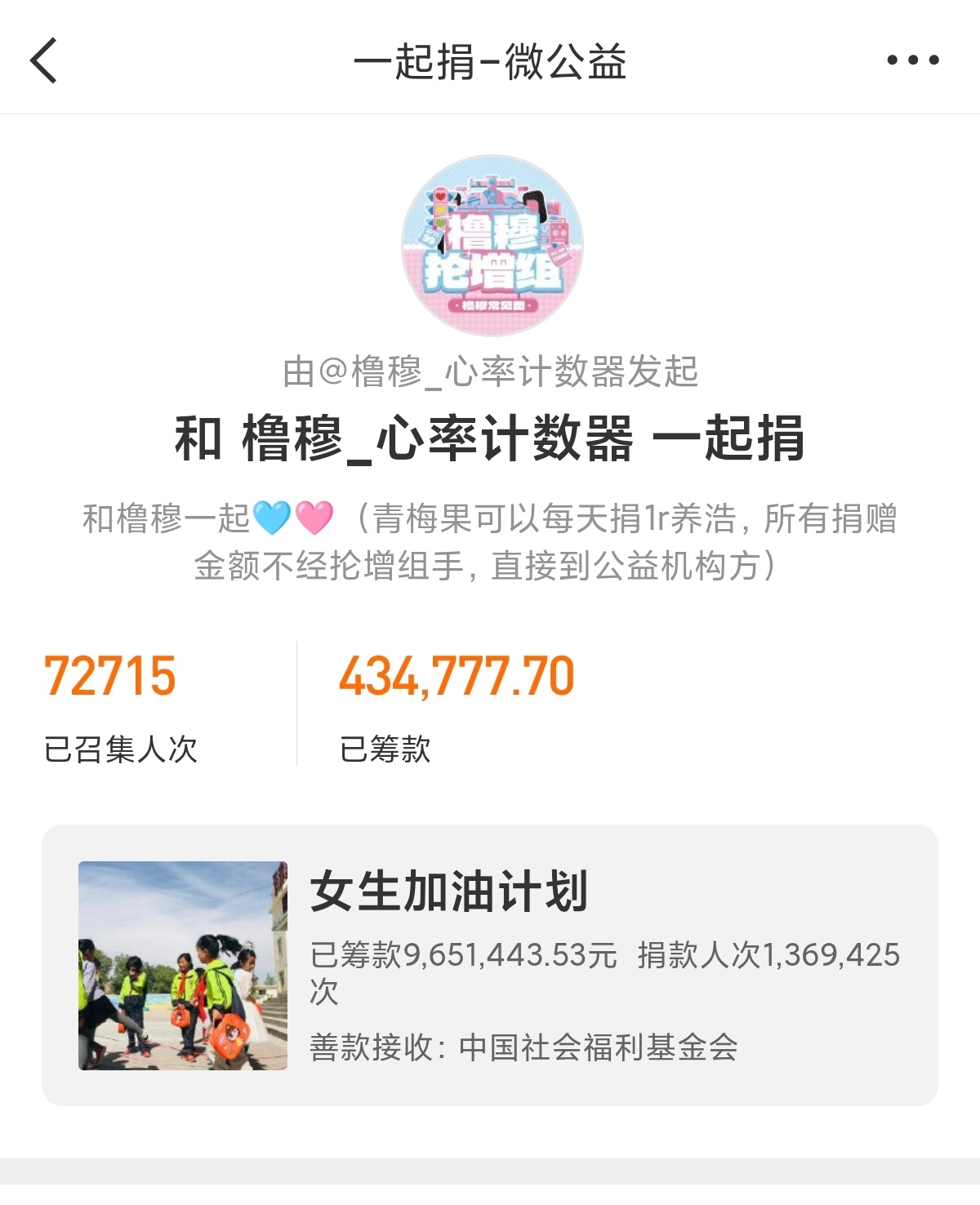 橹穆cp粉520公益筹款超30万 橹穆CP粉24小时公益接力，筹款30+w，不同