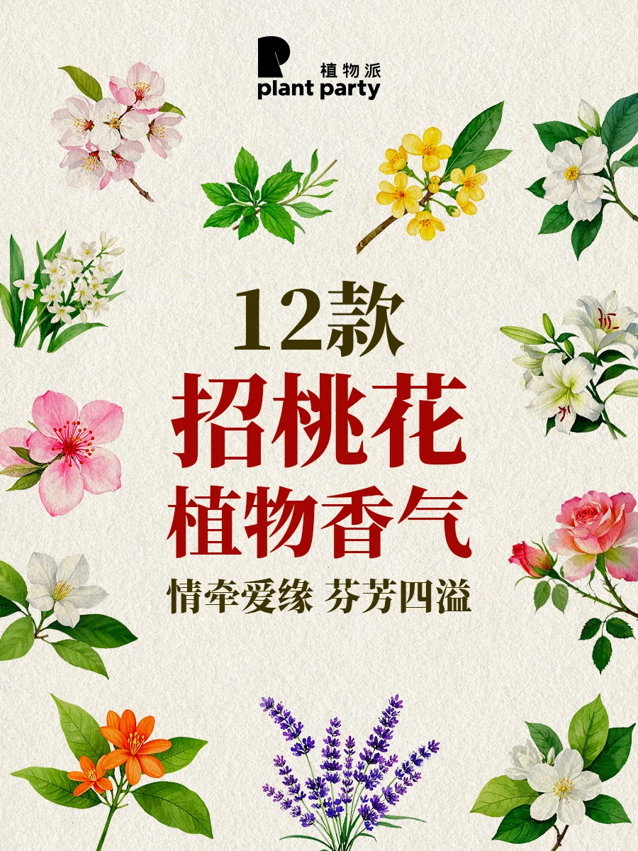 12款招桃花🌸植物香气解析