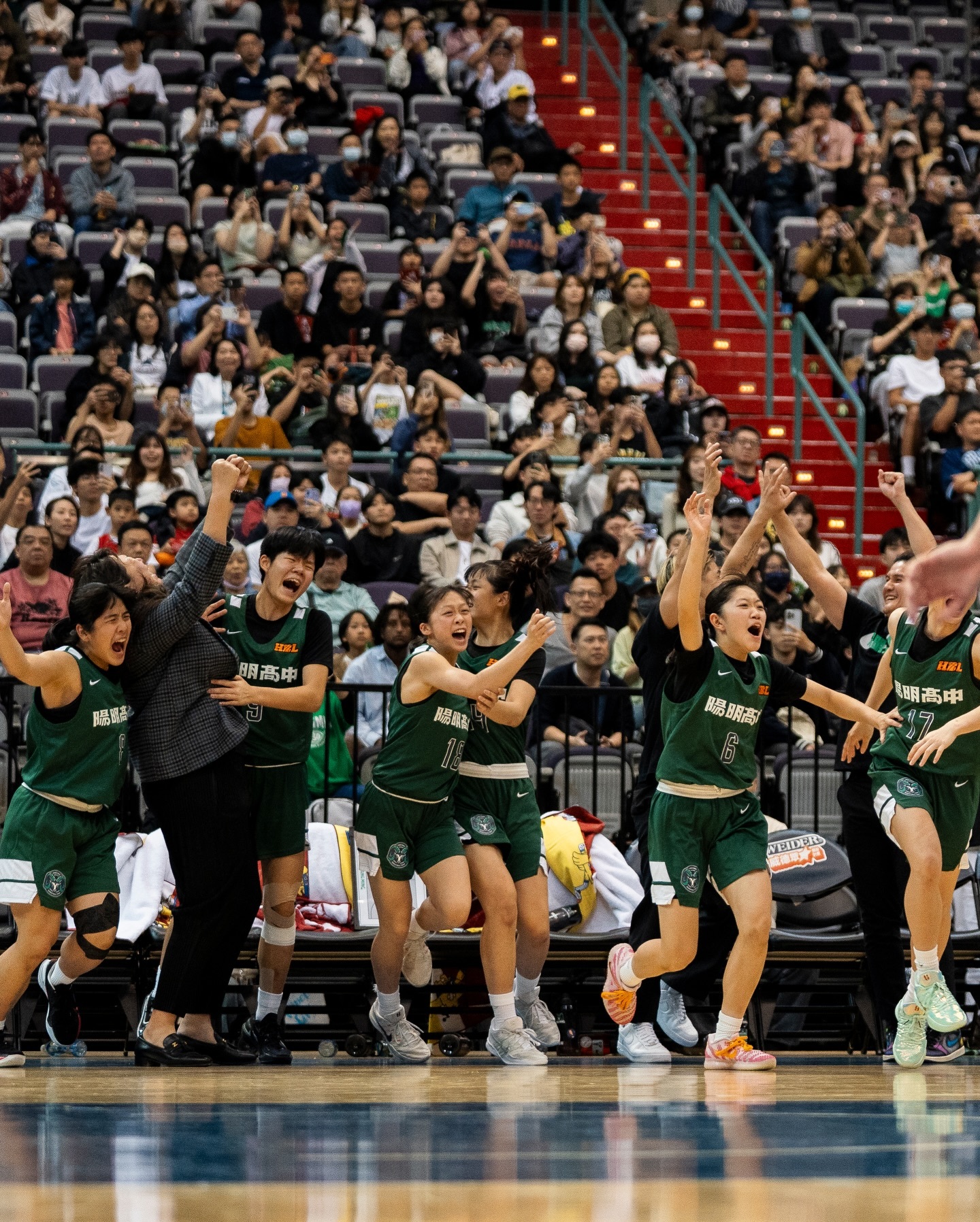 114學年度HBL高中籃球聯賽女子组陽明高中女籃奪得HBL隊史首冠🏆📷：sh