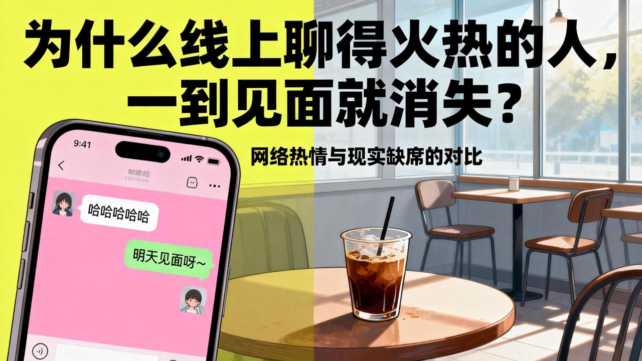 为什么线上聊得火热的人，一到见面就消失？ 

古人云“君子之交淡如水，小人之交甘