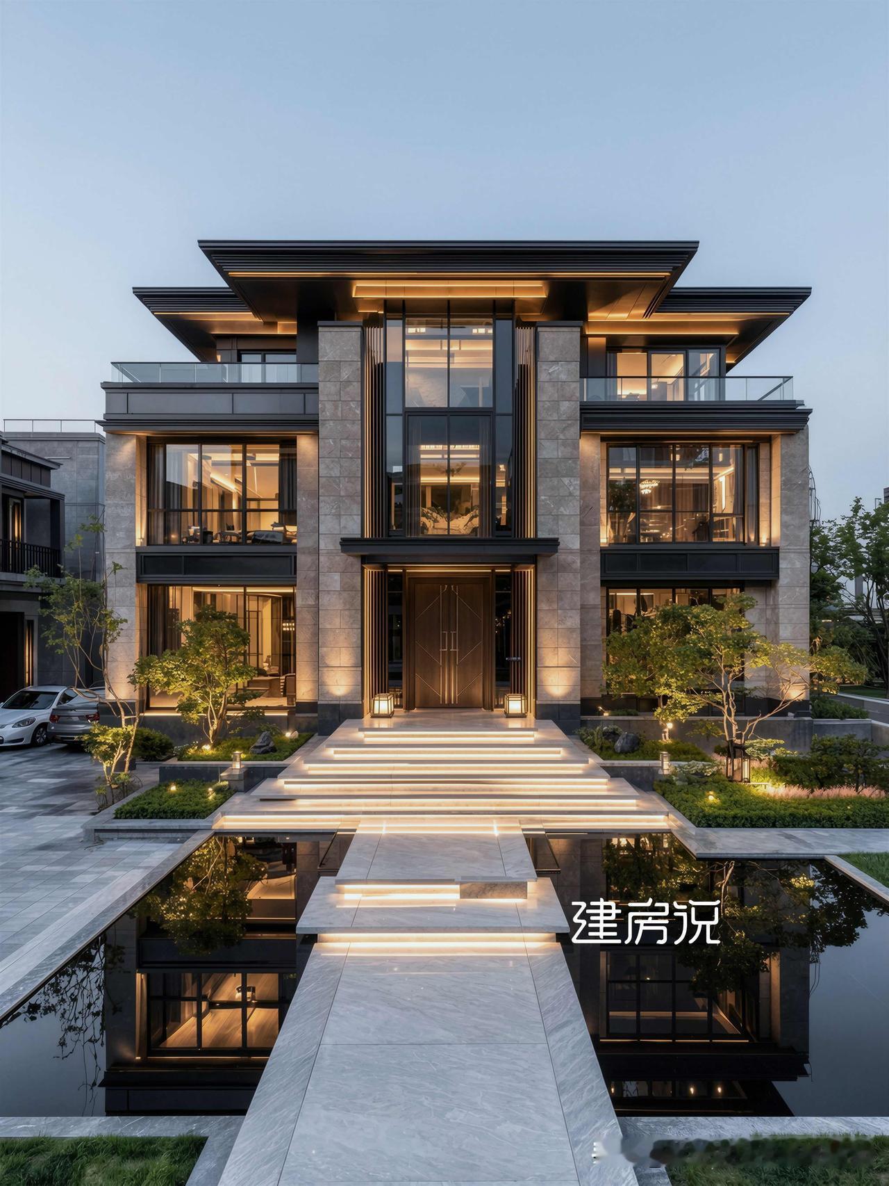 东方意境，现代风骨
以宋式雅致为骨，融当代极简之形
宽境府邸，藏纳山水诗意
一砖