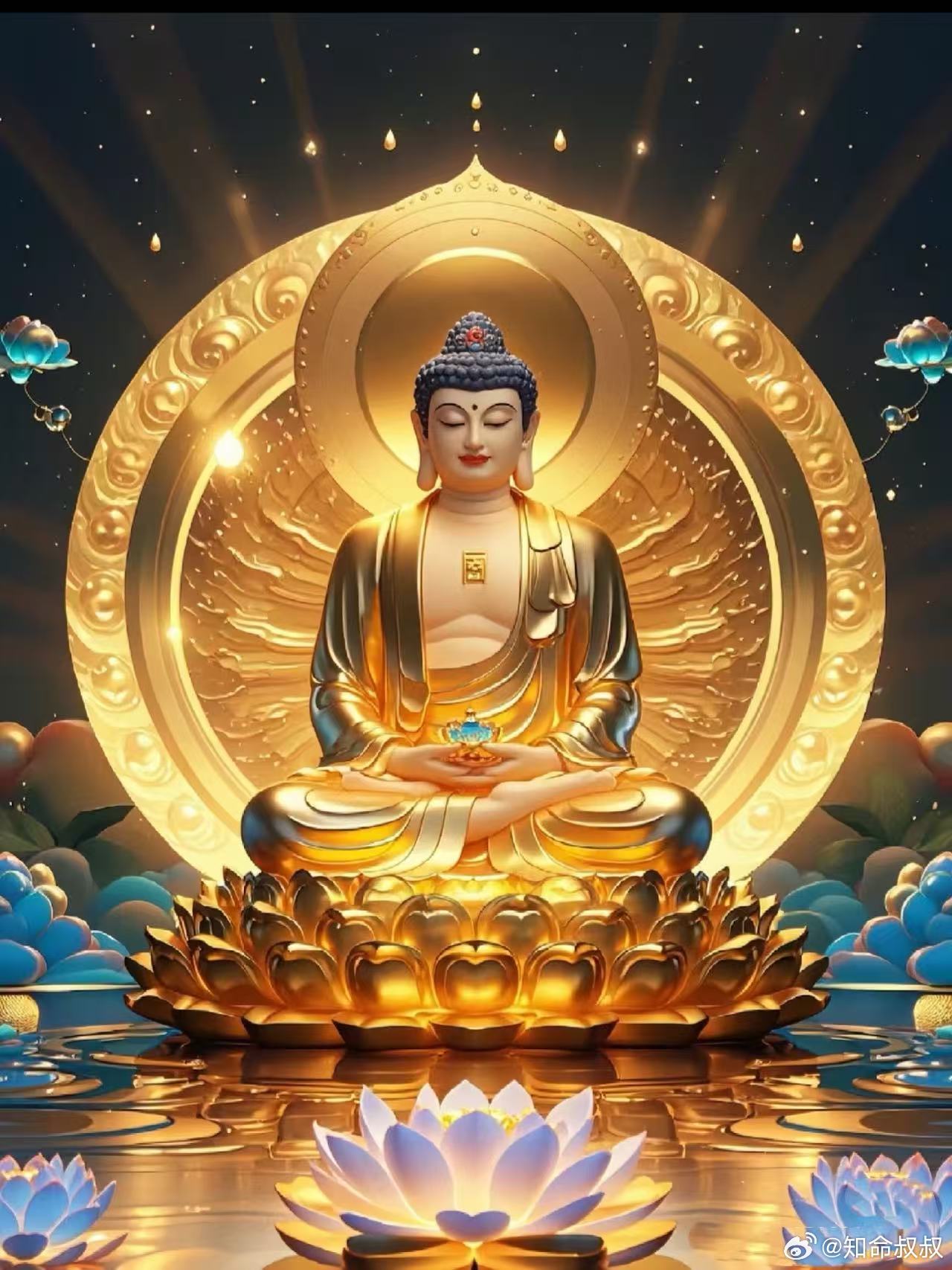 见佛祈福🙏，素心迎佛光，冷暖皆寻常。看淡得失输赢与匆忙，守住知足淡然与向阳，三