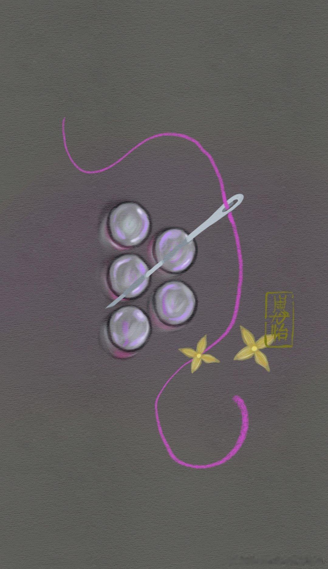 《颜色实验室系列之-紫色·戳泡泡》.画师手绘 想象力和品味是如此重要