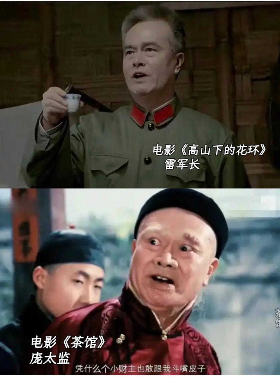 这两个角色居然是同一演员，震惊了，光明磊落、一身正气和尖酸刻薄、猥琐阴险，他都能